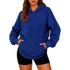 Zeagoo Womens Oversized Hoodies Pullover Fleece Hooded Sweatshirt Trendy(Navy)