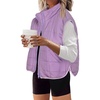 Zeagoo Womens Puffer Vest Ladies Sleeveless Zip Up Outerwear(Lilac)