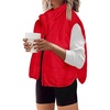 Zeagoo Womens Puffer Vest Ladies Sleeveless Zip Up Outerwear(Red)