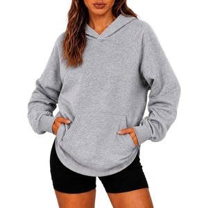 Zeagoo Womens Oversized Hoodies Pullover Fleece Hooded Sweatshirt Trendy(Light Grey)