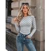 Zeagoo Women Long Sleeve Shirts Slim Fit Going Out Tops Crewneck Basic Tee(Heart Print Ax191)