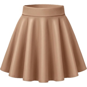 Zeagoo Women’s Skirt Basic Mini Skater Skirt 2026 Summer Skirts Stretchable High Waist A-Line Party Club Skirts(Khaki)